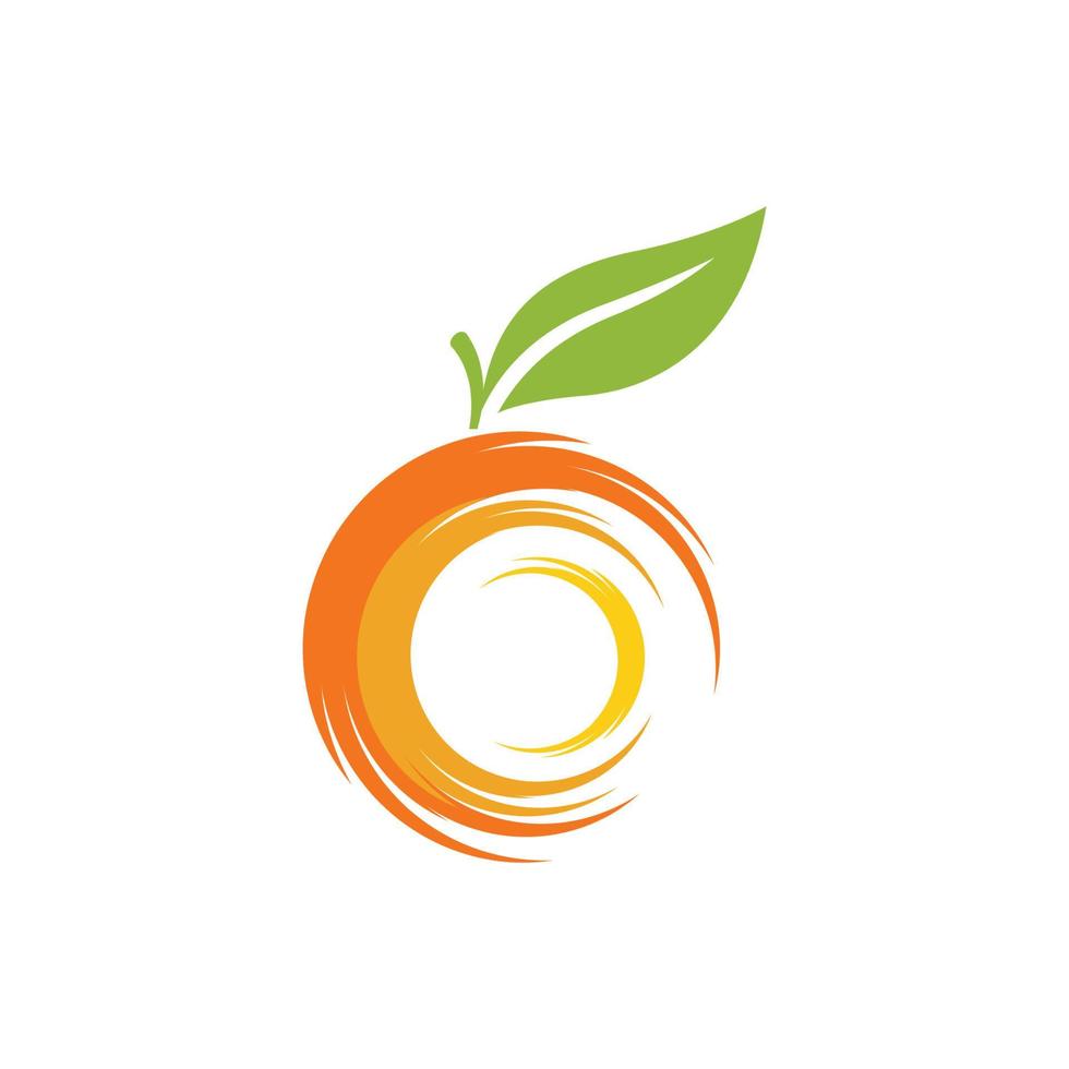 Orange logo design vector