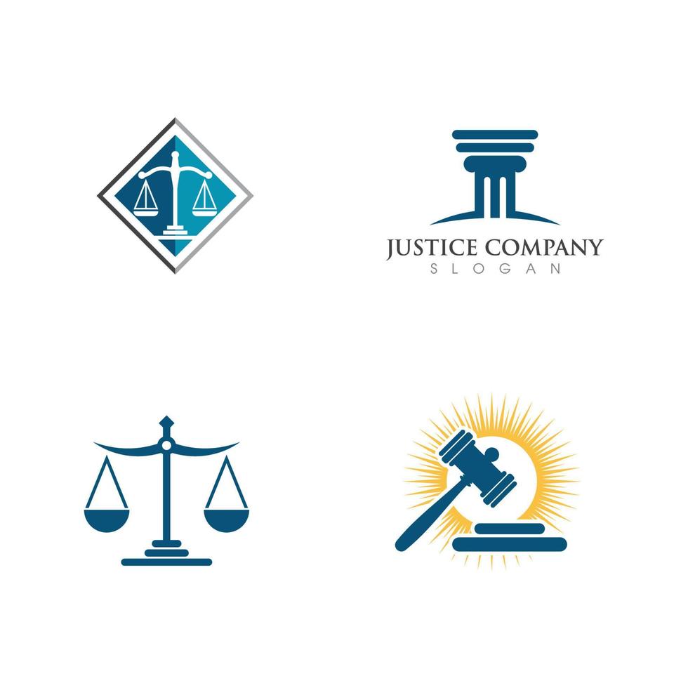 justice law Logo Template vector