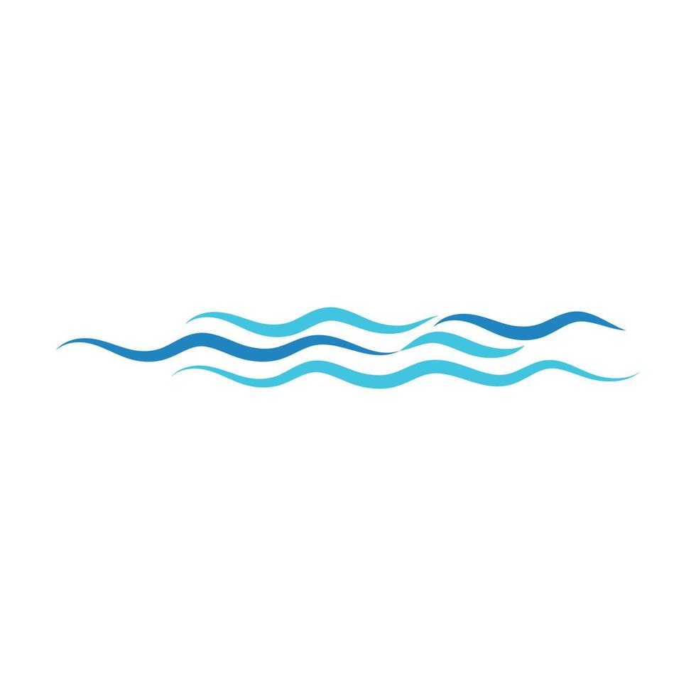 Water wave icon vector