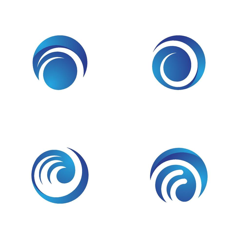 Water wave icon vector