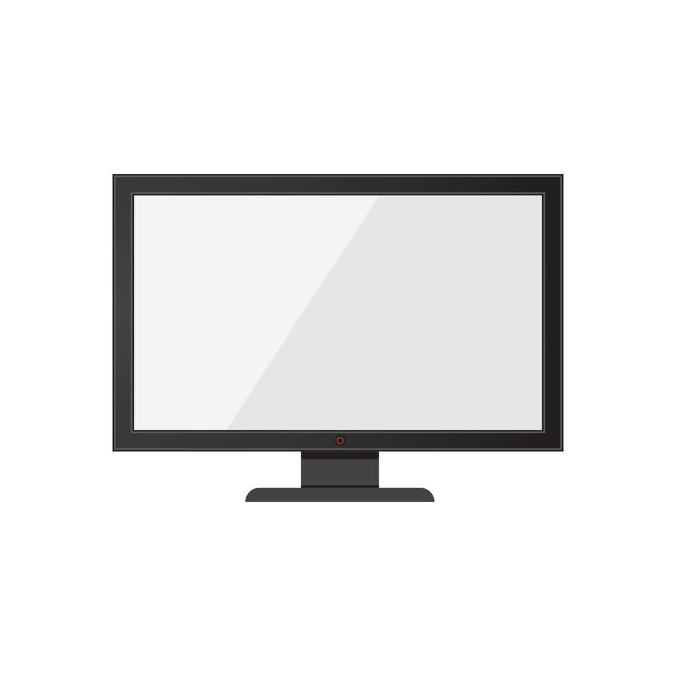 tv, lcd, led, monitor icono vector ilustración