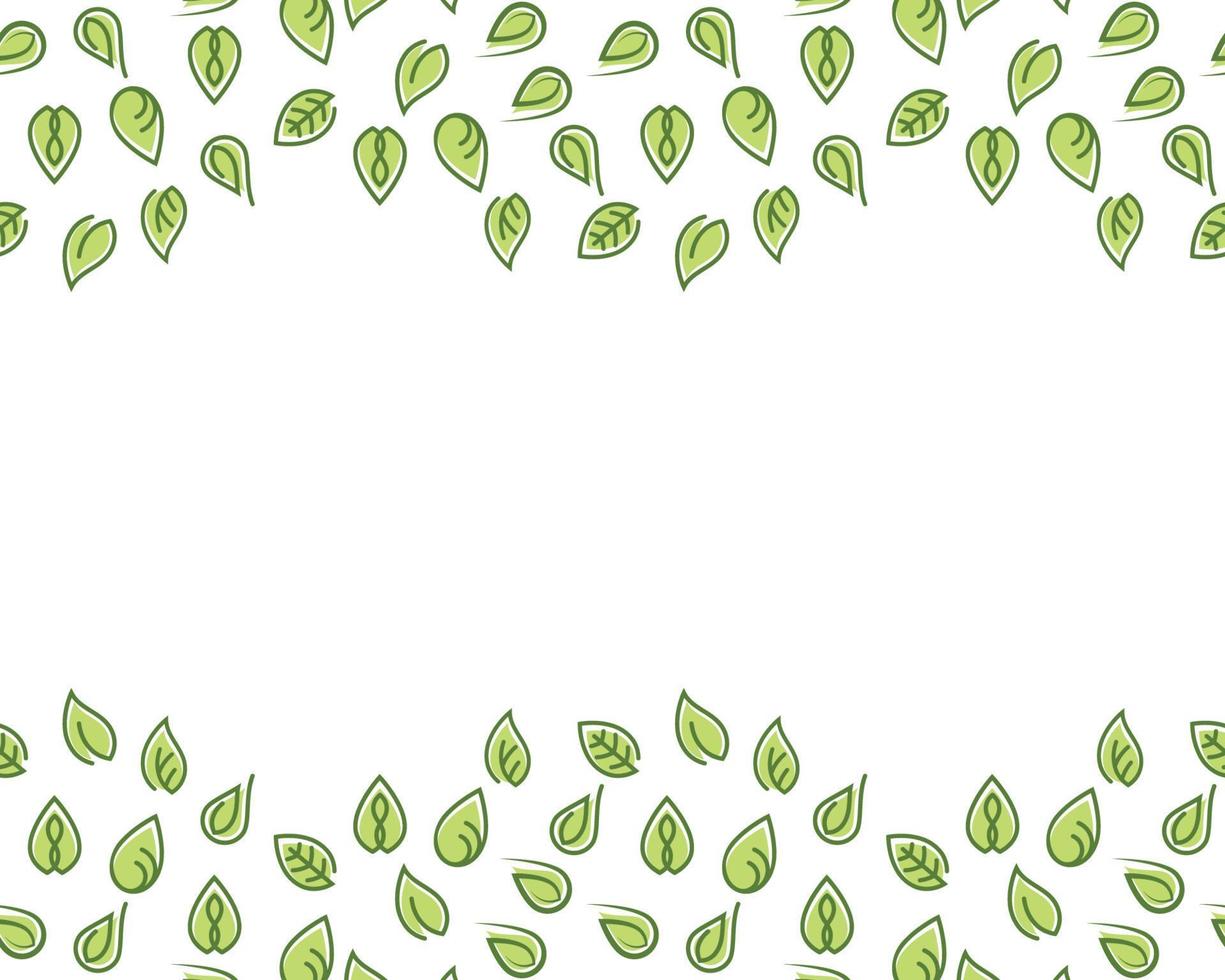 Logos of green Tree leaf ecology vector
