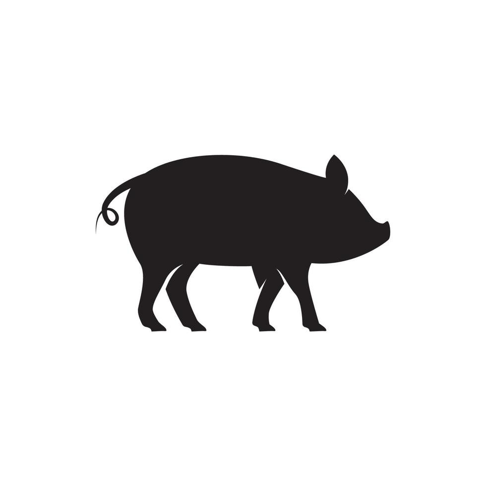 vector de plantilla de logotipo de cerdo