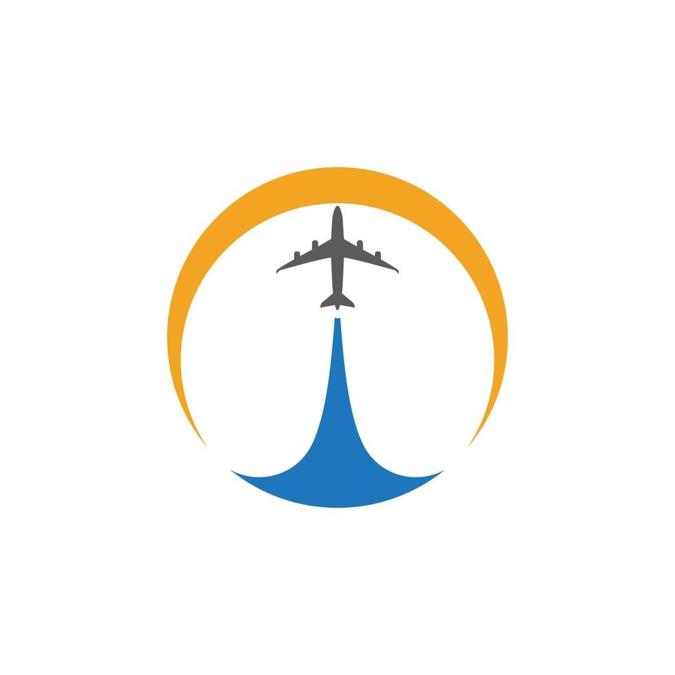 Diseño de ilustración de vector de icono de avión