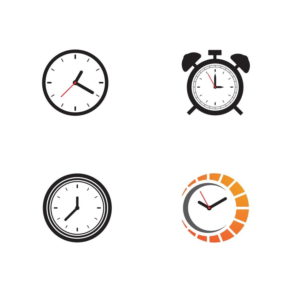 icono de reloj vector ilustración plana