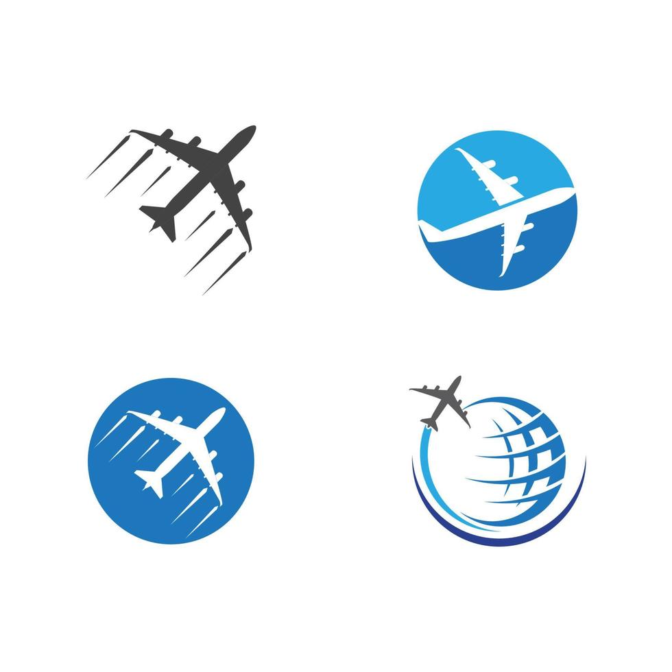 Diseño de ilustración de vector de icono de avión