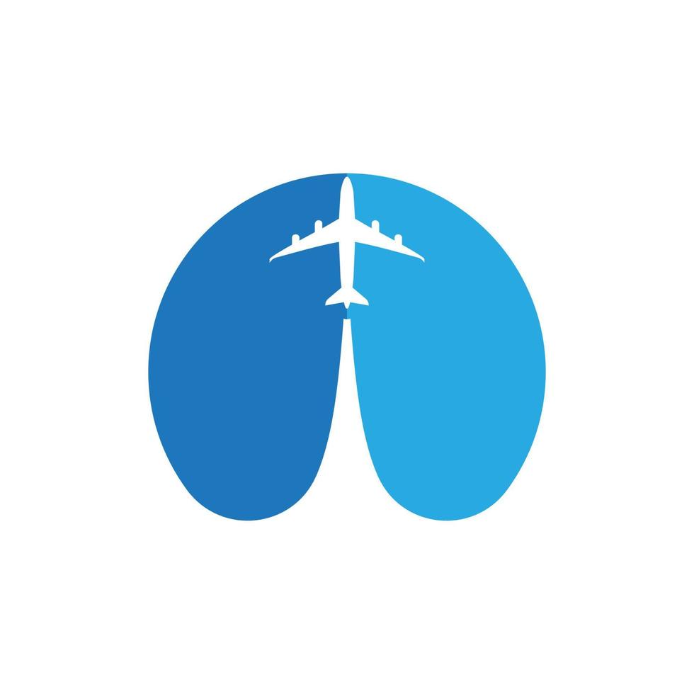Diseño de ilustración de vector de icono de avión