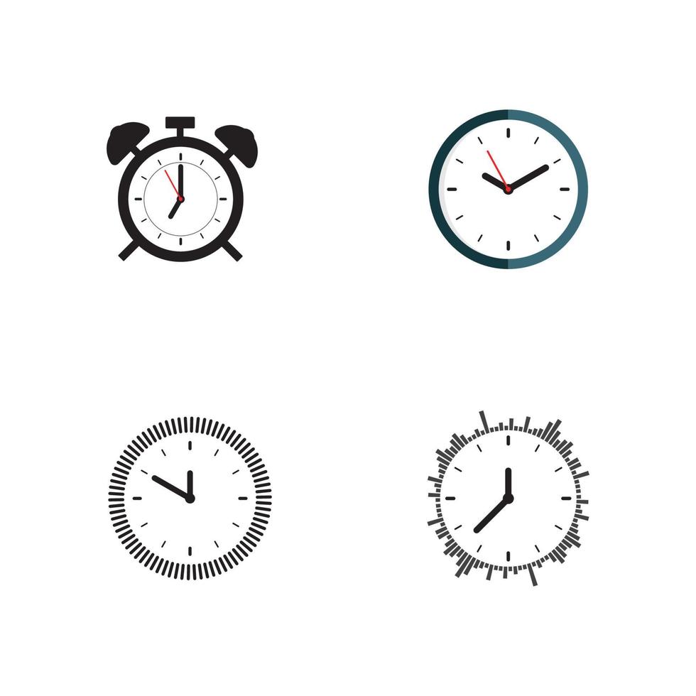 icono de reloj vector ilustración plana
