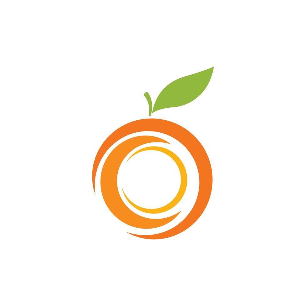 Orange logo design vector