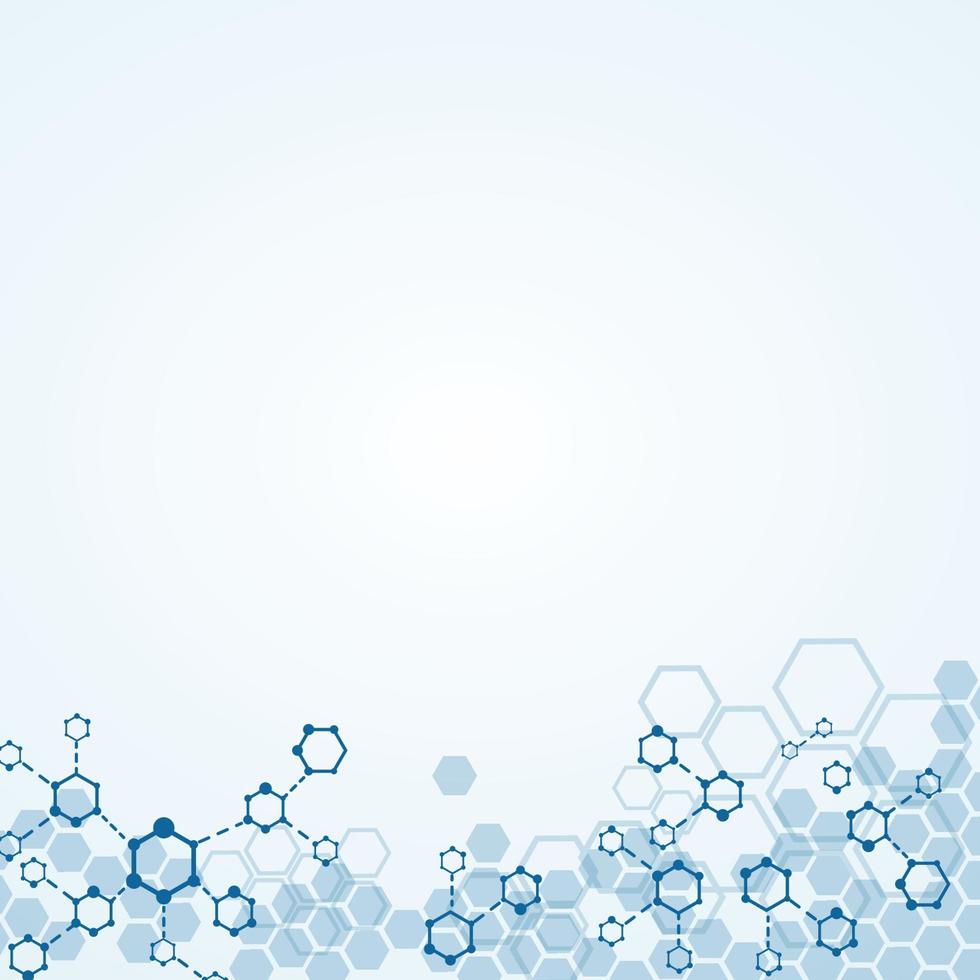 Abstract background substance and molecules vector