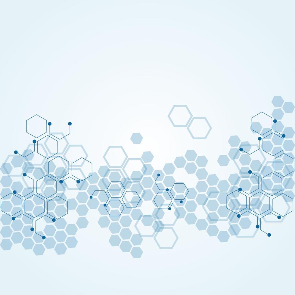 Abstract background substance and molecules vector