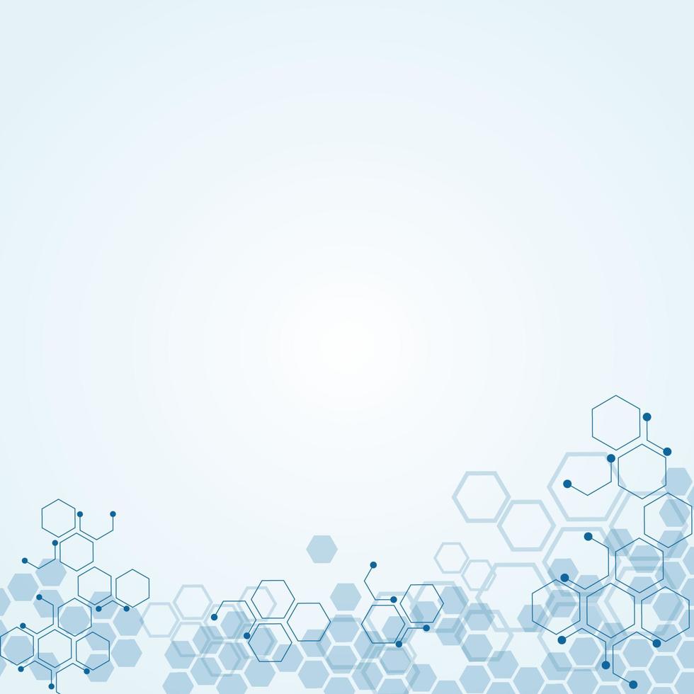 Abstract background substance and molecules vector