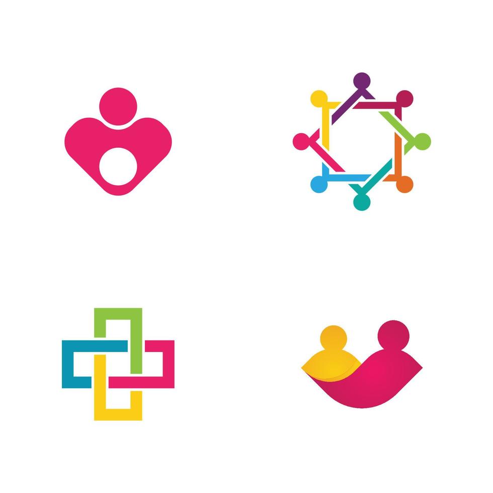 Community, network and social icon vector