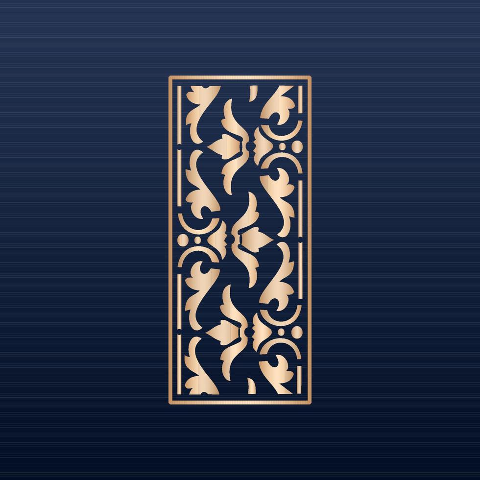 decorative elements border frame borders pattern islamic pattern files dxf Laser cut panel template cnc files - Jali design for graphic and CNC router vector