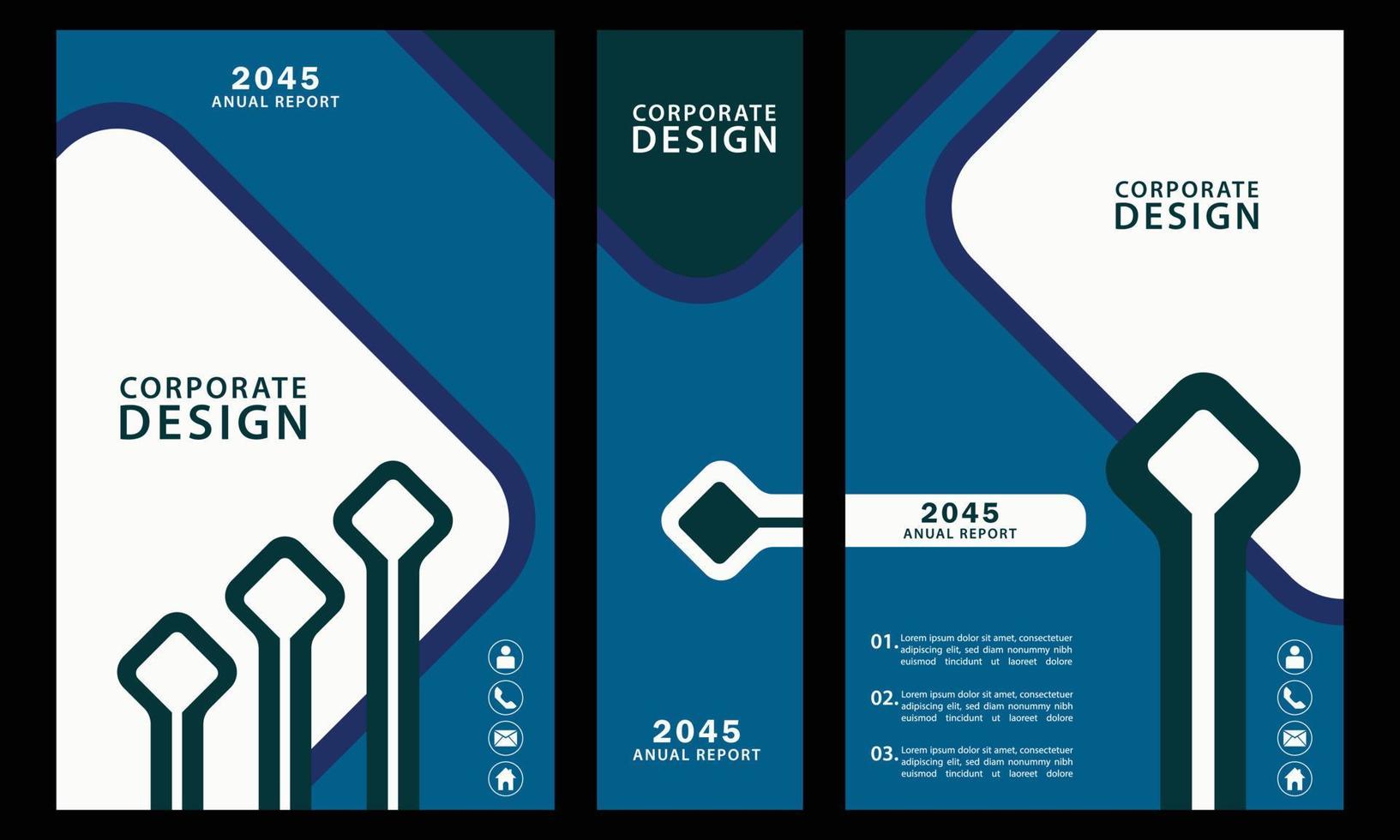 illustration corporate promotion background template. vector