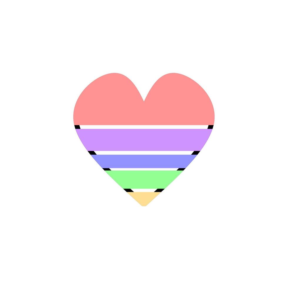 Love icon design, simple icon with elegance concept vector