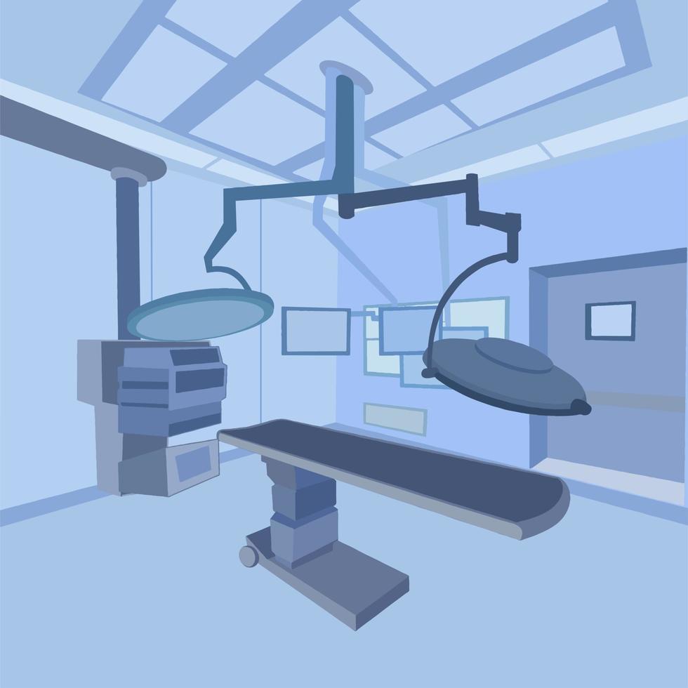 Emergency hospital operating room vector