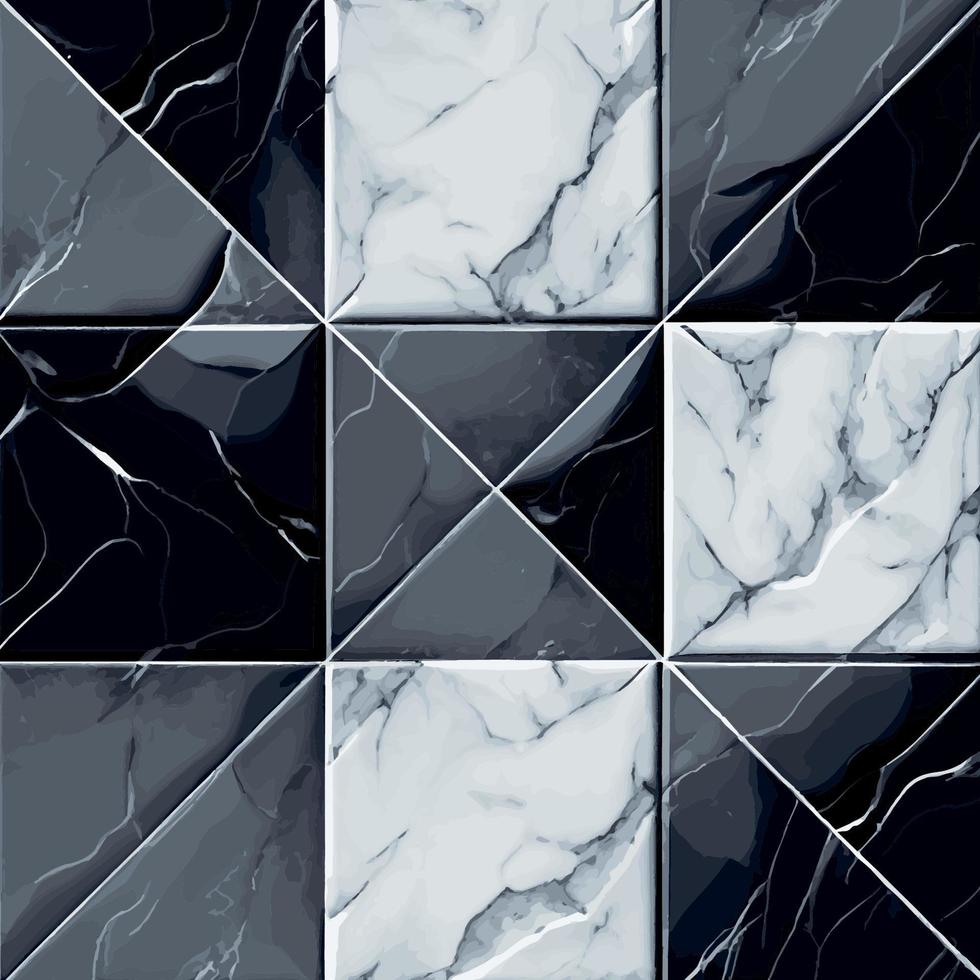 Light and dark marble tile texture, background template - Vector