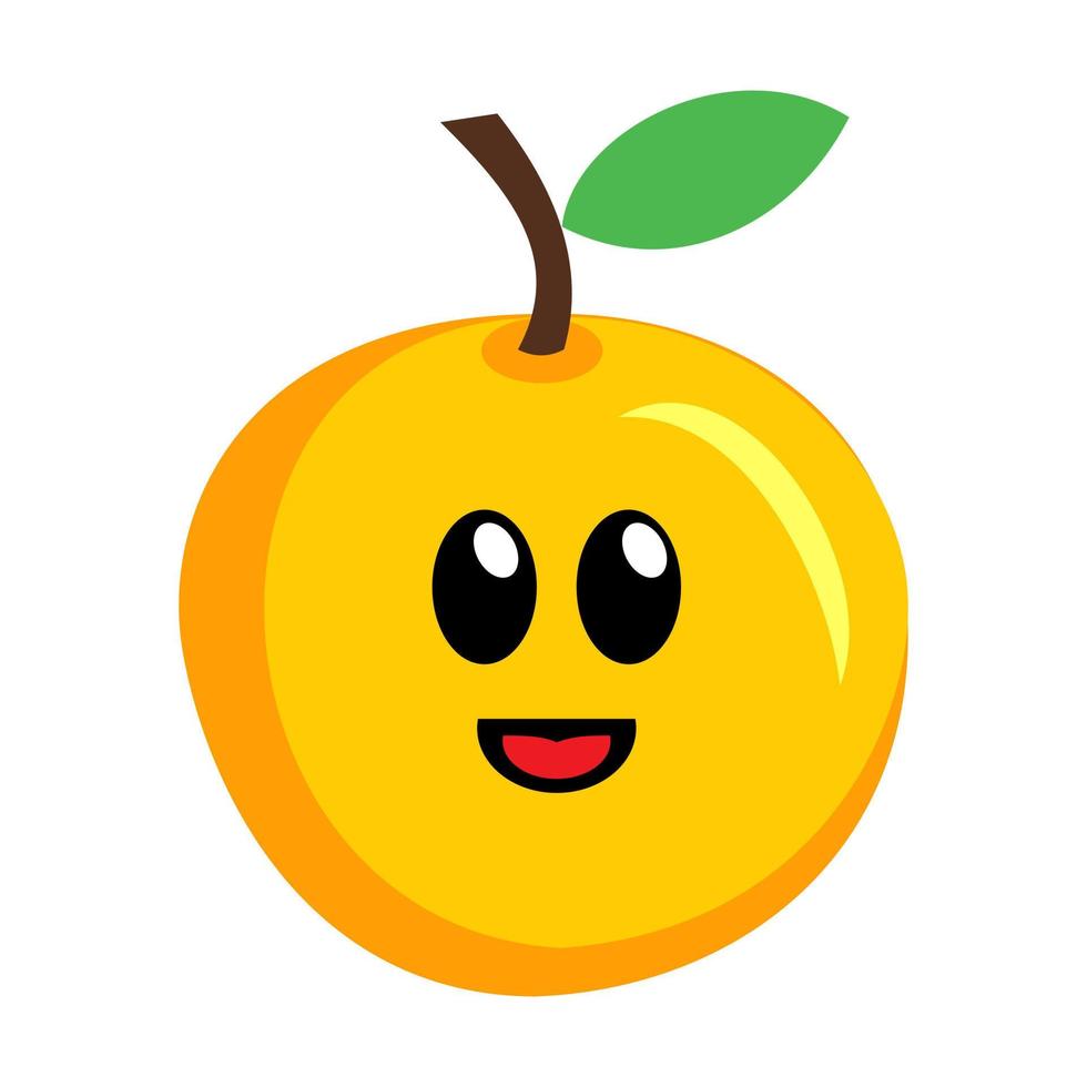 Character orange logo icon design vector