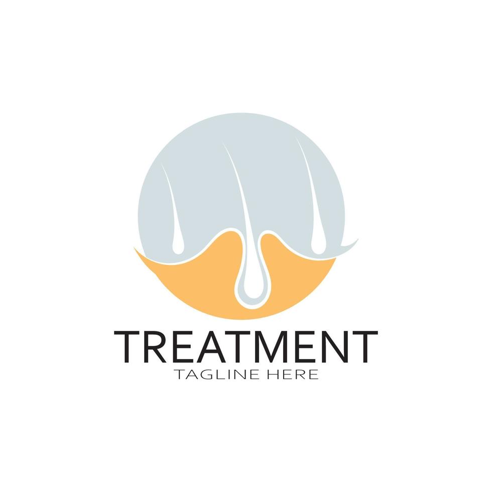 Hair treatment logo hair transplantation logo,removal logo vector image design illustration