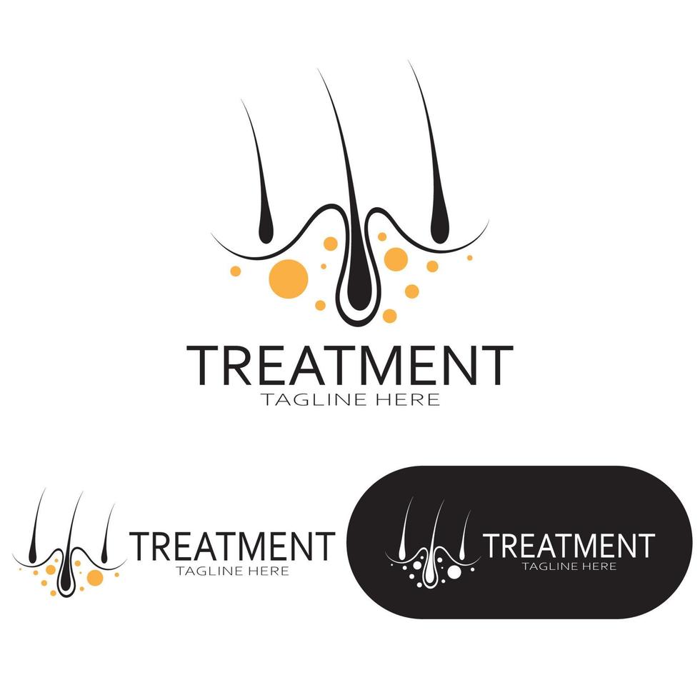 Hair treatment logo hair transplantation logo,removal logo vector image design illustration