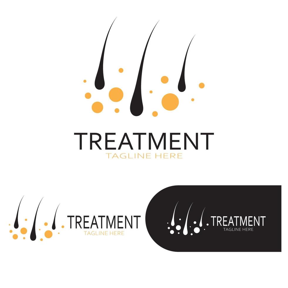 Hair treatment logo hair transplantation logo,removal logo vector image design illustration