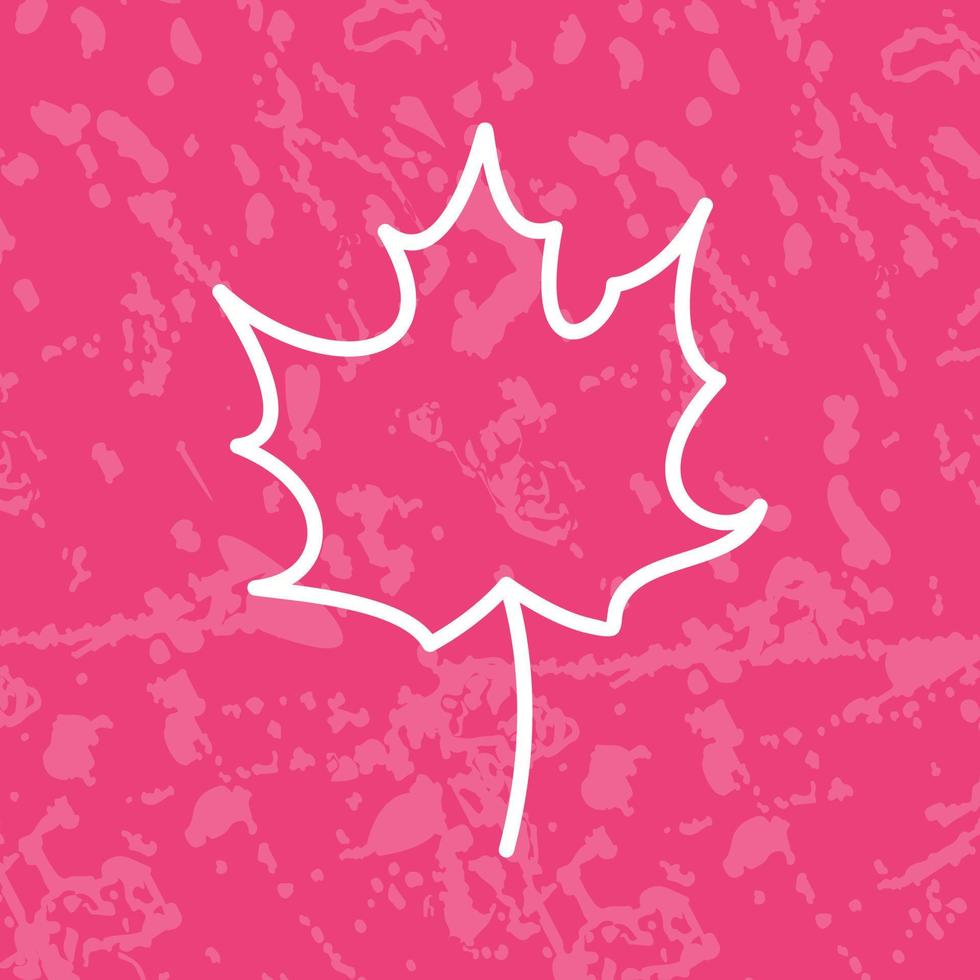 Autumn Leaf Vector Icon