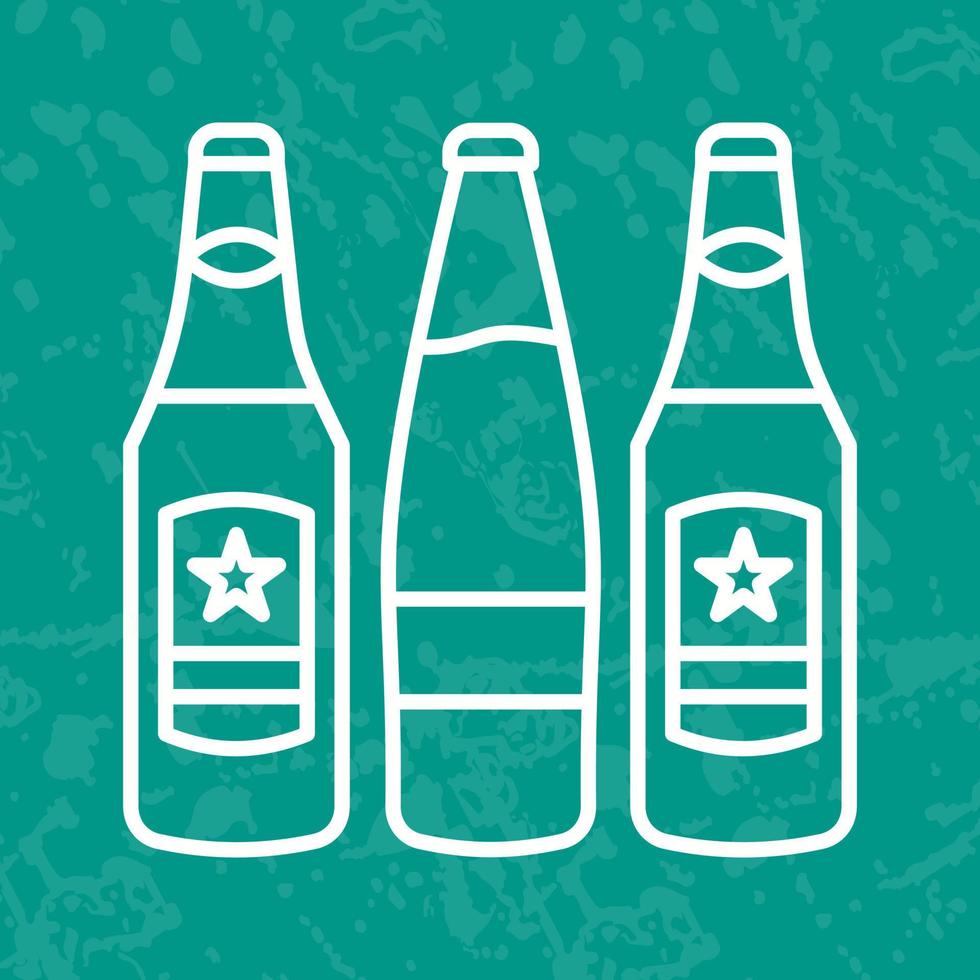 icono de vector de botellas de cerveza