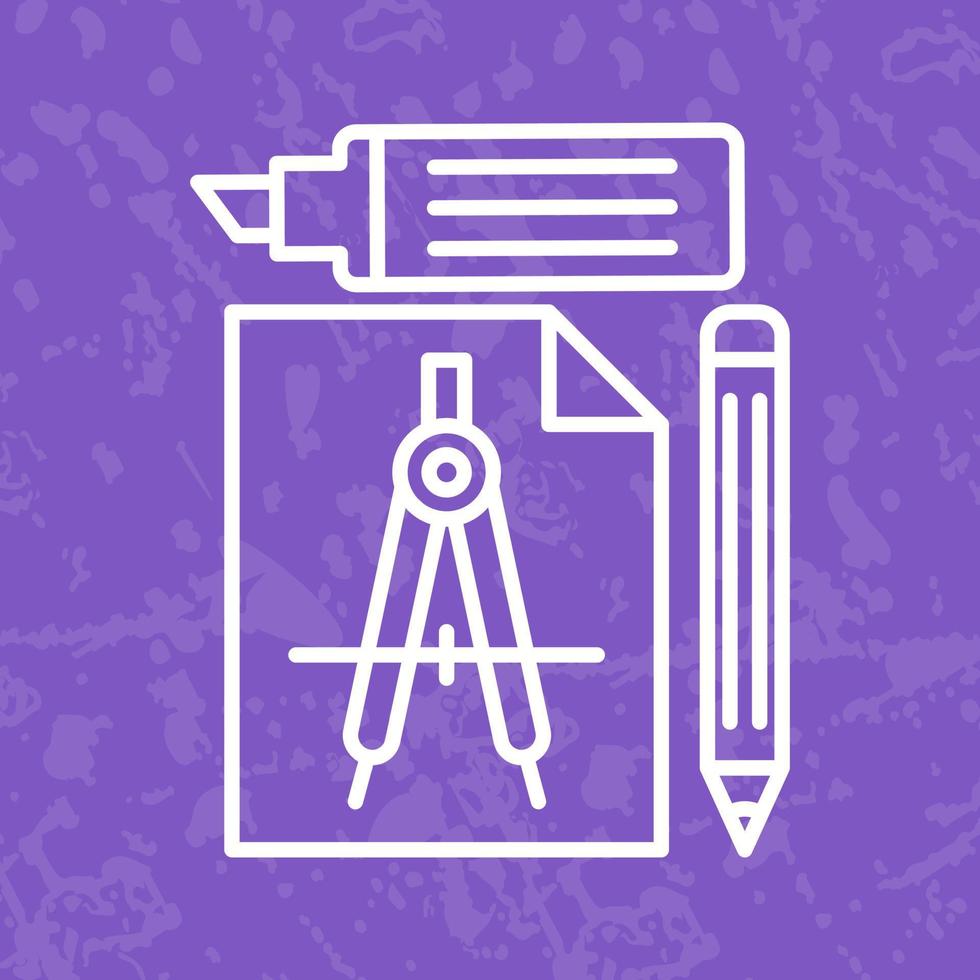 icono de vector de herramientas de estudio