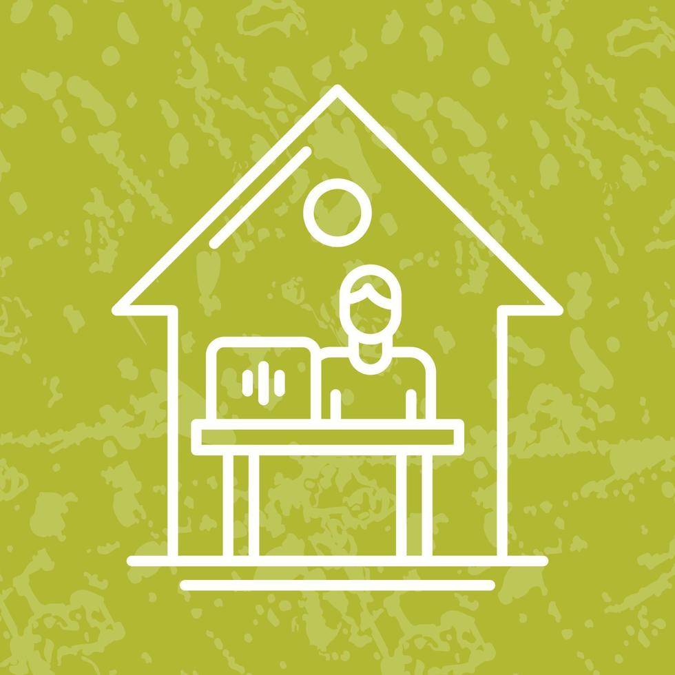 Work At Home Vector Icon