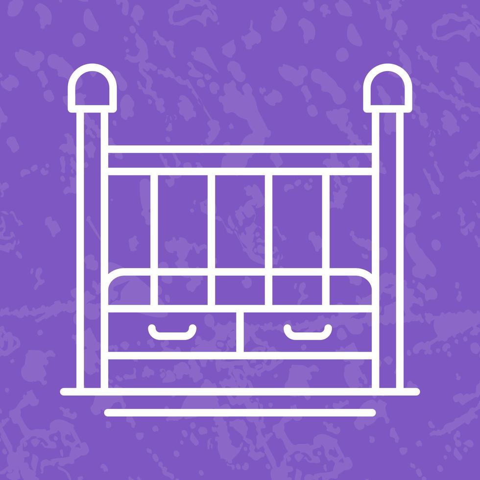 Baby Crib Vector Icon