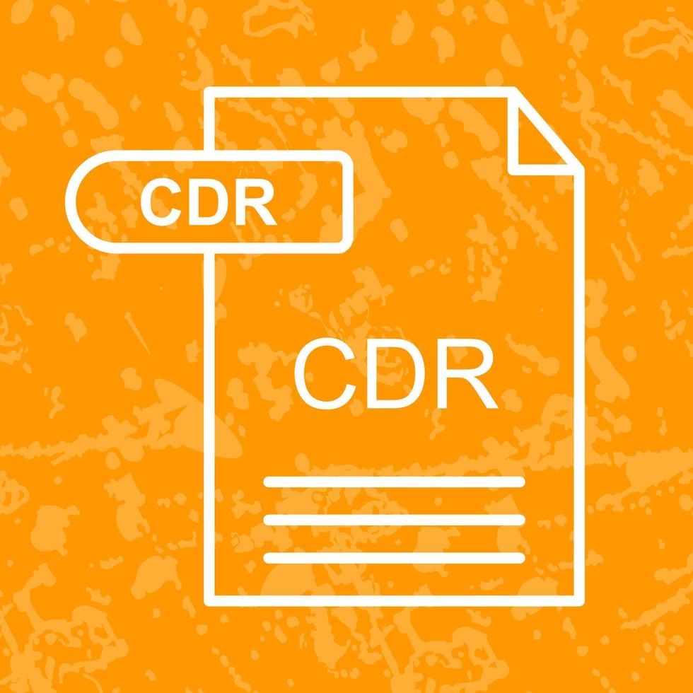 CDR Vector Icon