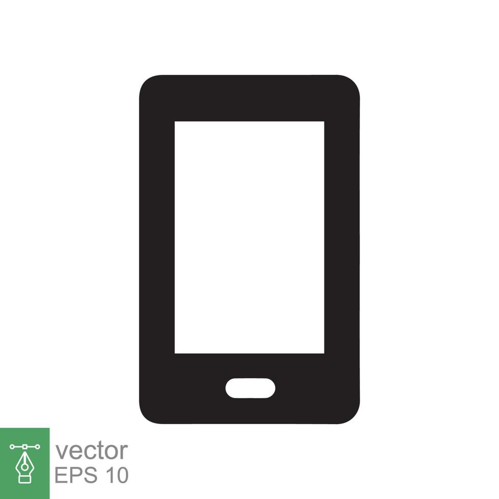 Smartphone icon. Simple flat style. Phone, cell, smart phone, cellphone app symbol, device screen, technology concept. Vector illustration design isolated on white background. EPS 10.