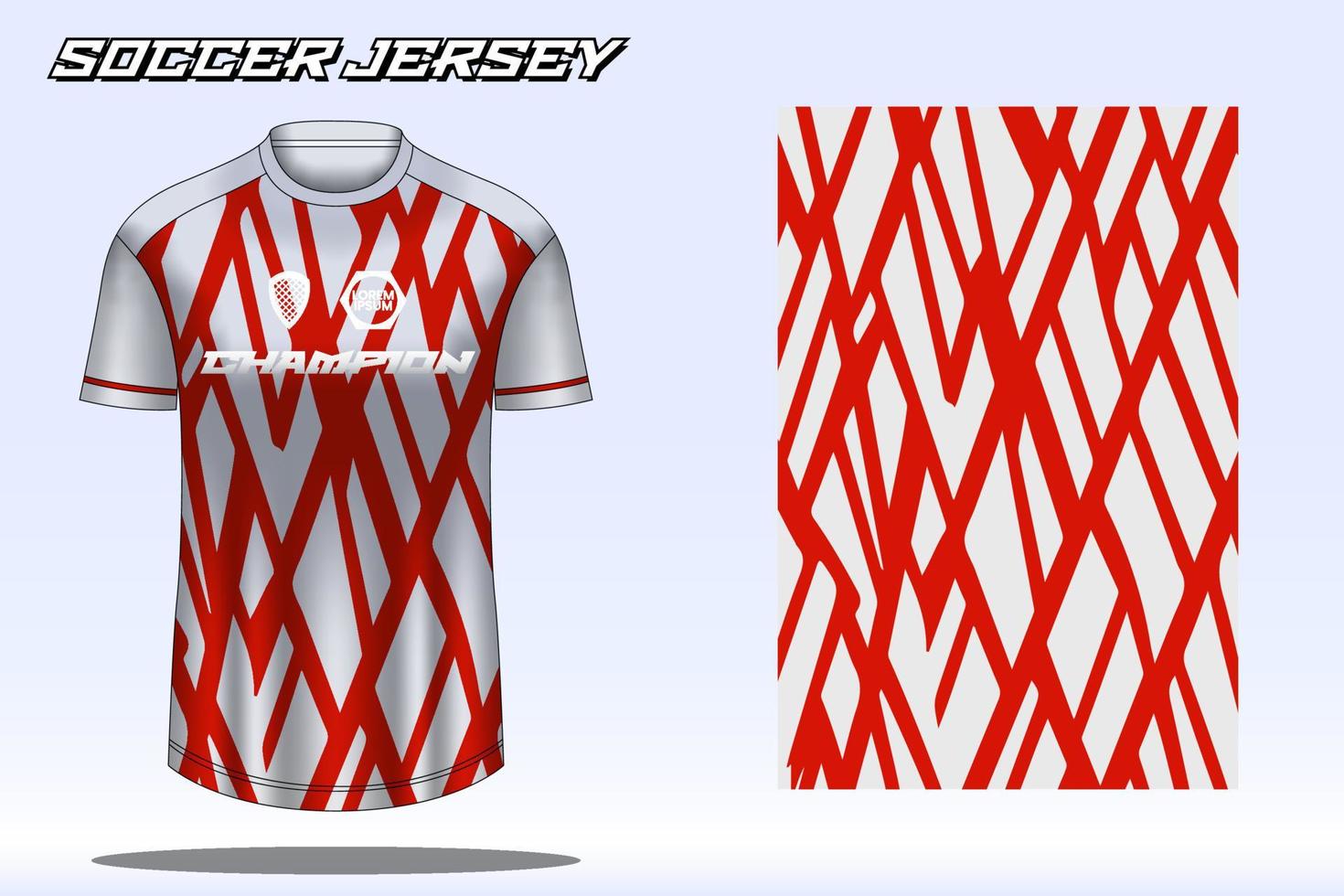 maqueta de diseño de camiseta deportiva de camiseta de fútbol para club de fútbol vector