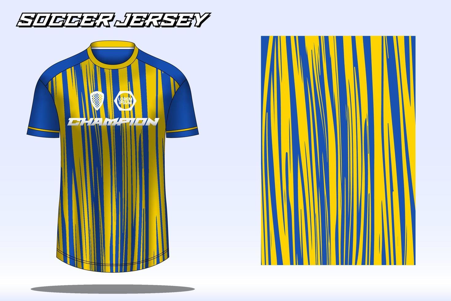 maqueta de diseño de camiseta deportiva de camiseta de fútbol para club de fútbol vector