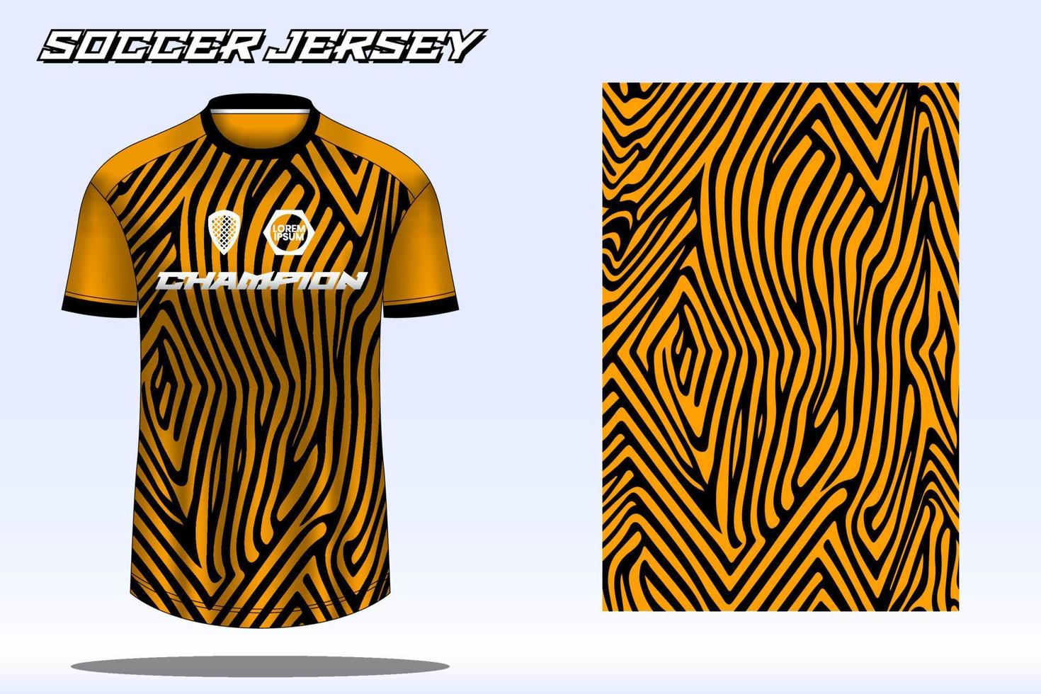 maqueta de diseño de camiseta deportiva de camiseta de fútbol para club de fútbol vector