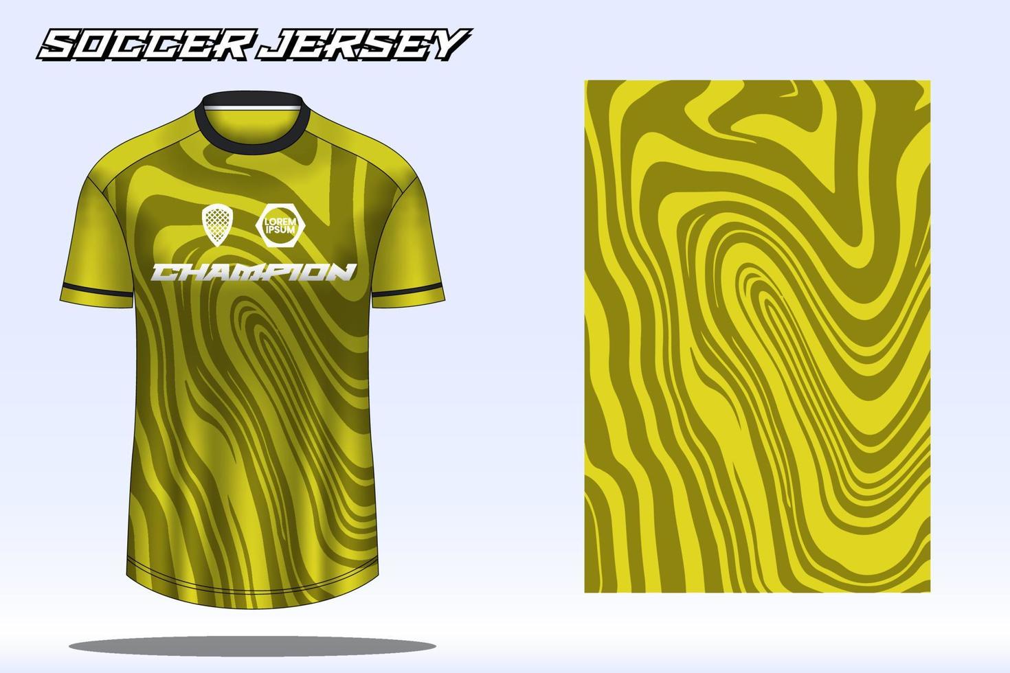 maqueta de diseño de camiseta deportiva de camiseta de fútbol para club de fútbol vector