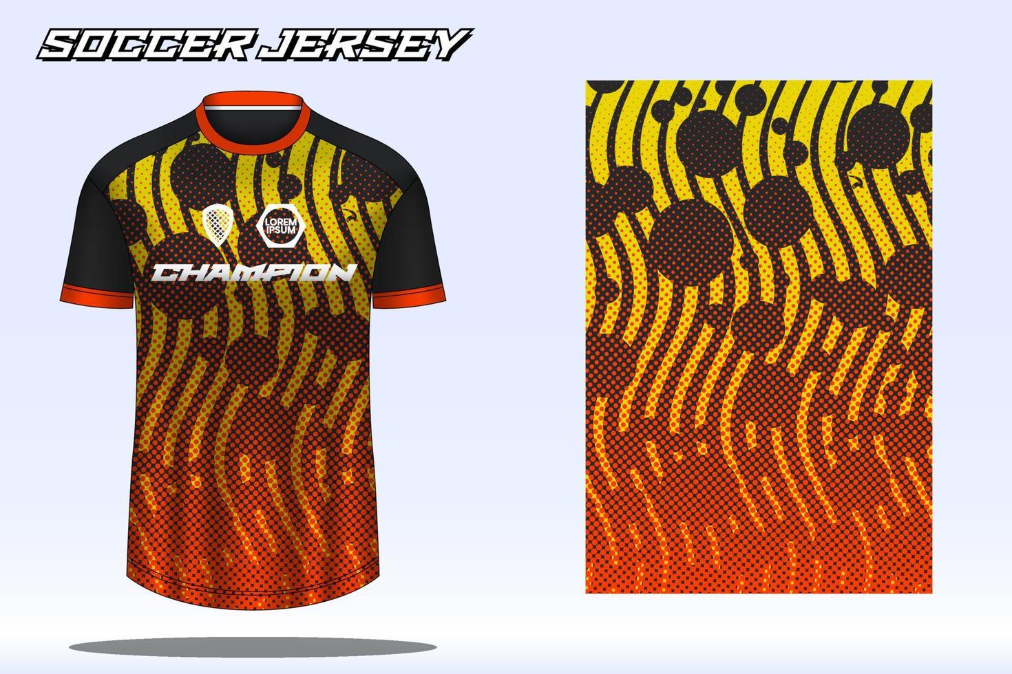 Soccer jersey sport tshirt design mockup for football club 19511138