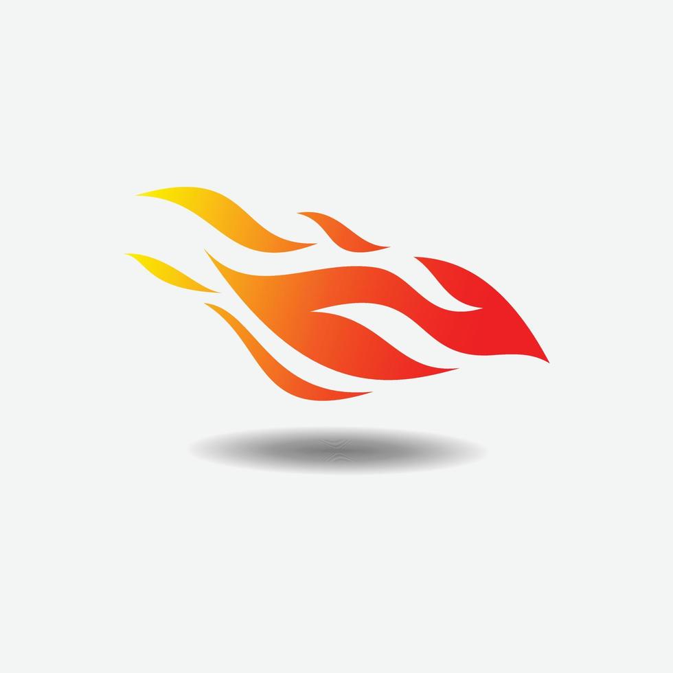 vector de diseño de logotipo de llama de fuego.