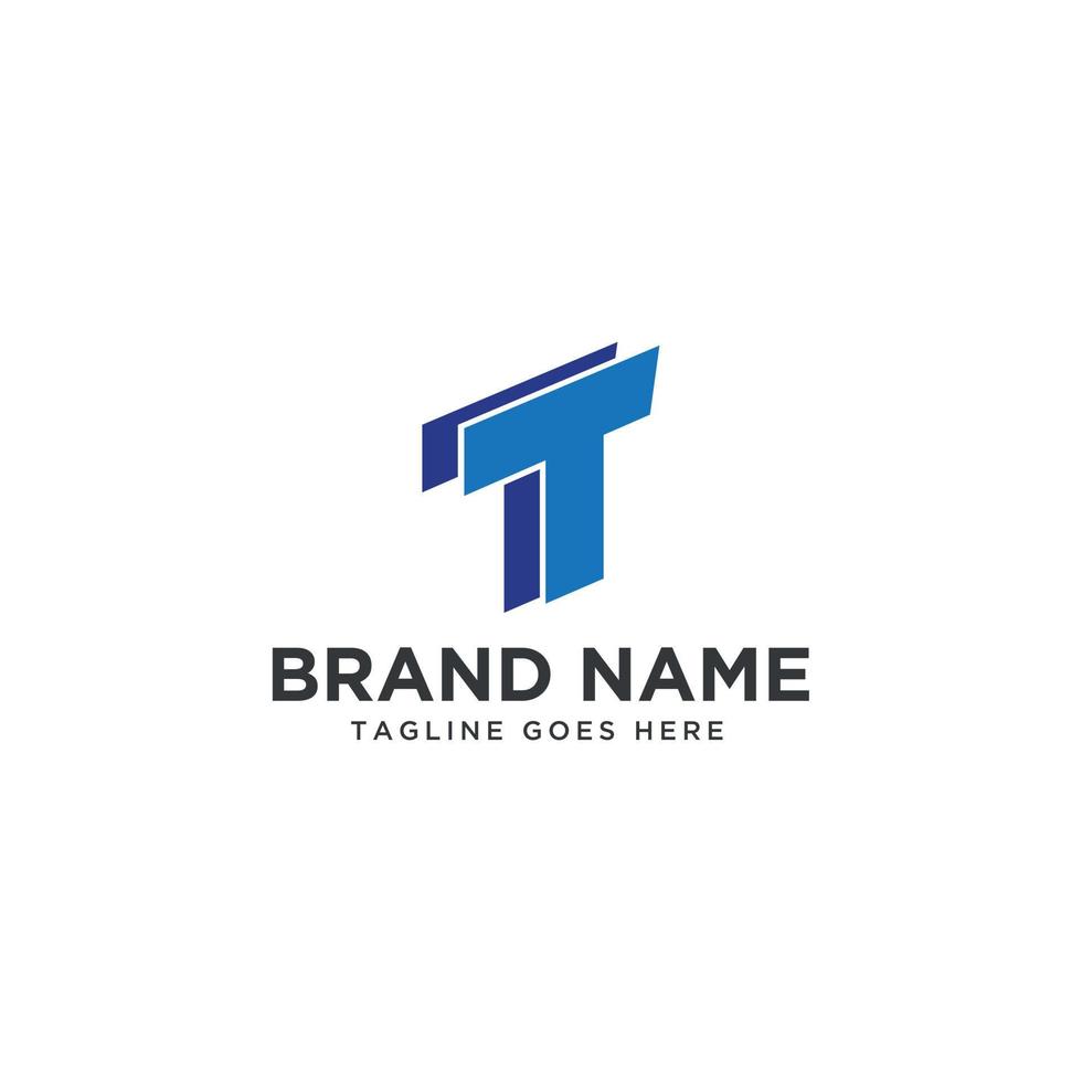 Letter T TT logo design vector template. EPS10.