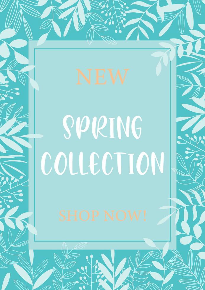 Spring sale with beautiful colorful flower, Vector illustration template background