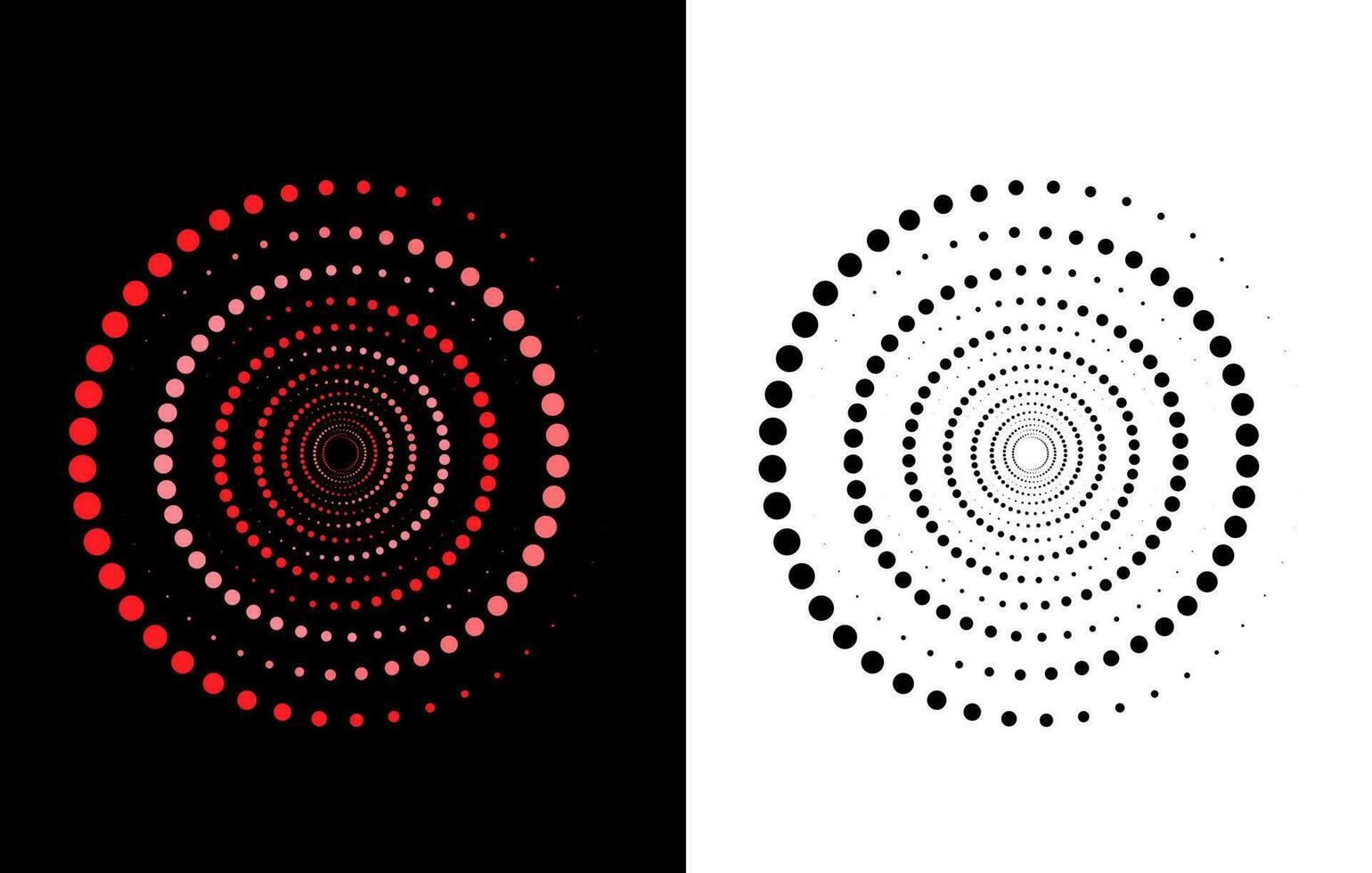 círculo semitono libre, monocromía estrella semitono efecto vector libre, círculos punteados abstractos