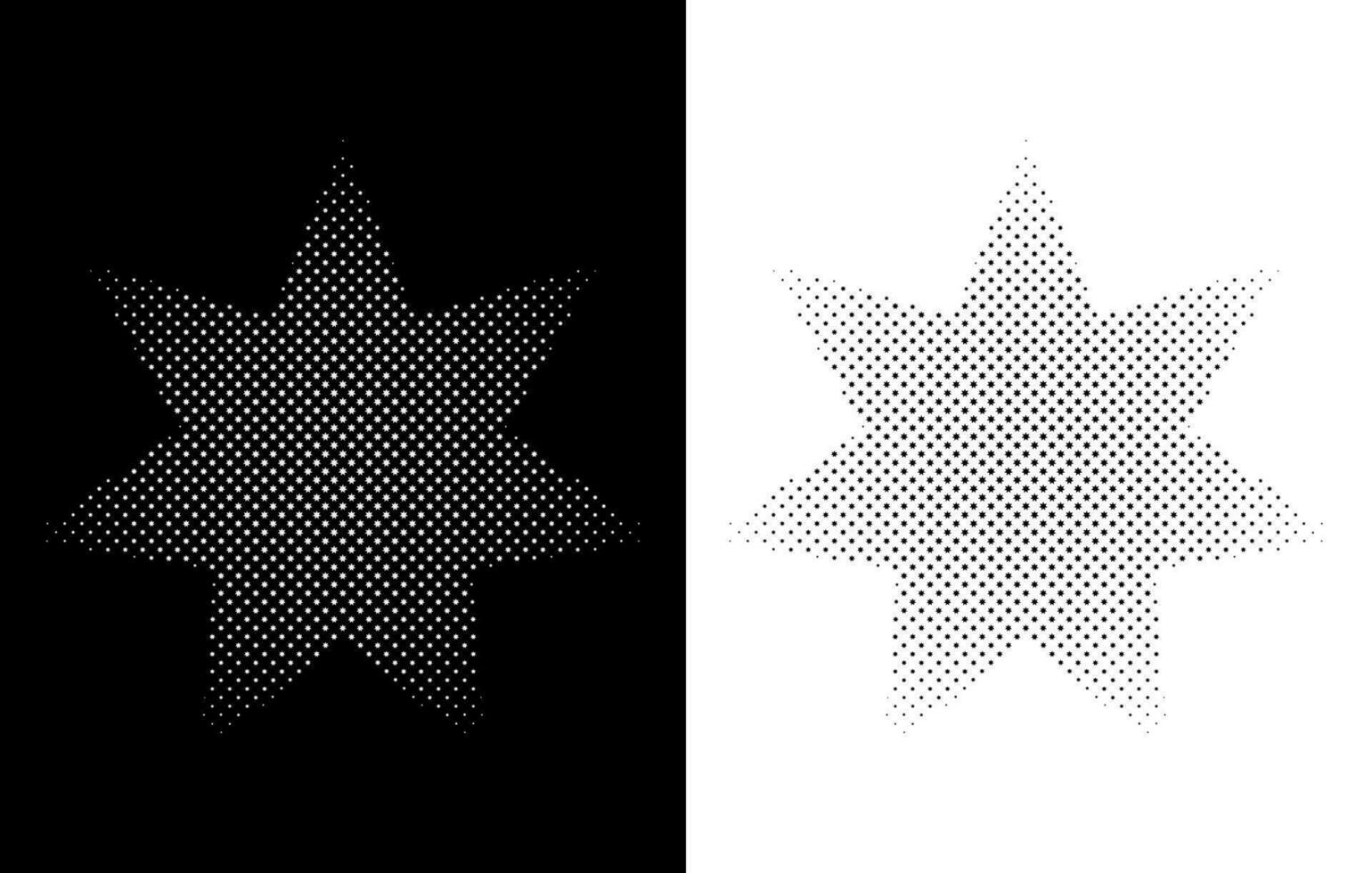 Circle halftone free, Monocromy Star halftone effect vector free, Abstract dotted circles