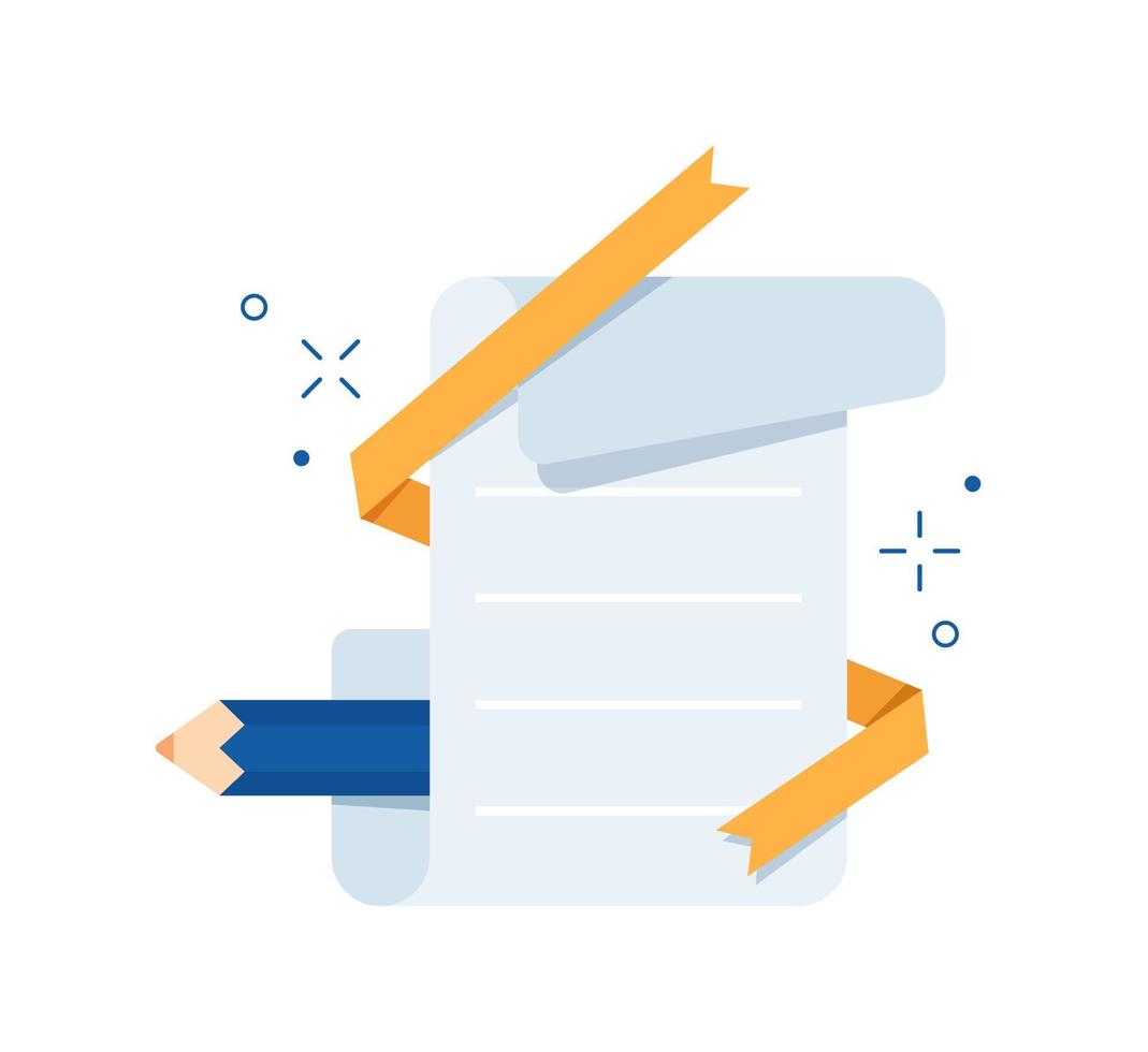 Creative writing and storytelling, education concept,learning subject, book review summary,school study vector