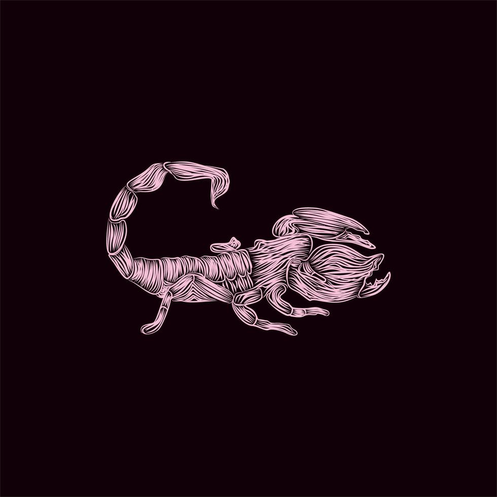 scorpion danger animal creative design vector