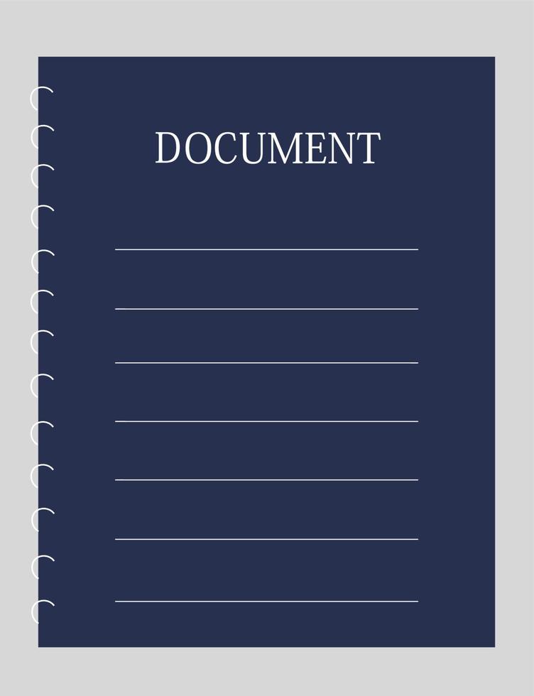 Document Illustration Free Vector