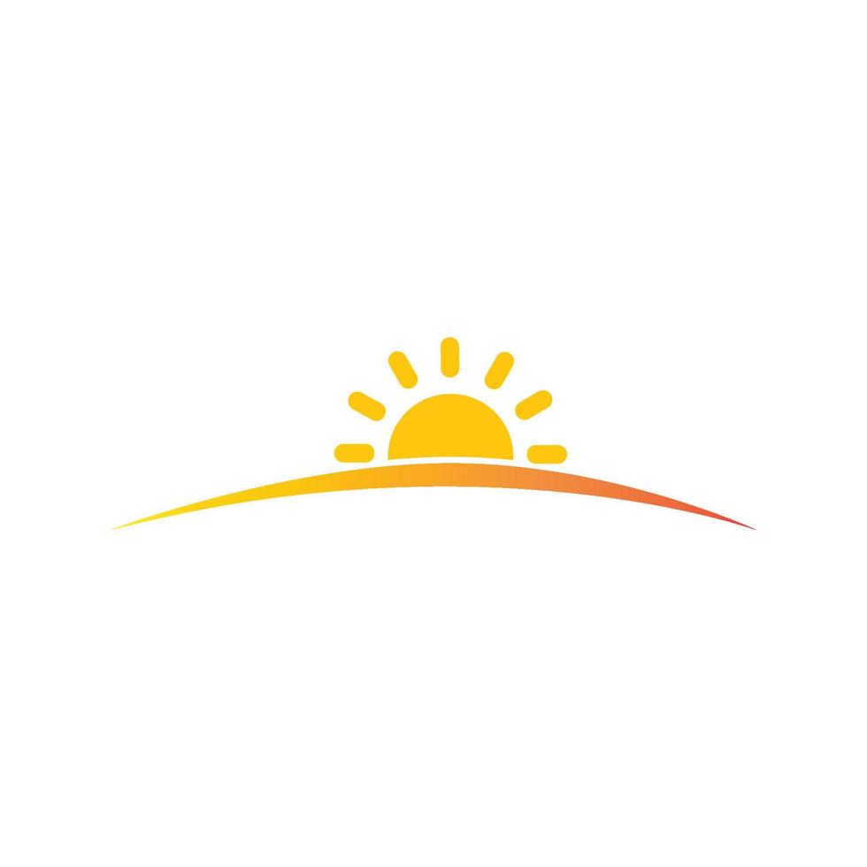 logotipo de ilustración de sol vector