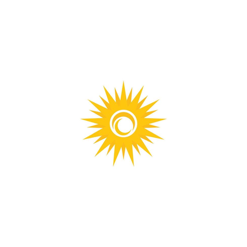 logotipo de ilustración de sol vector