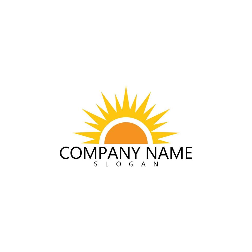 sun ilustration logo vector