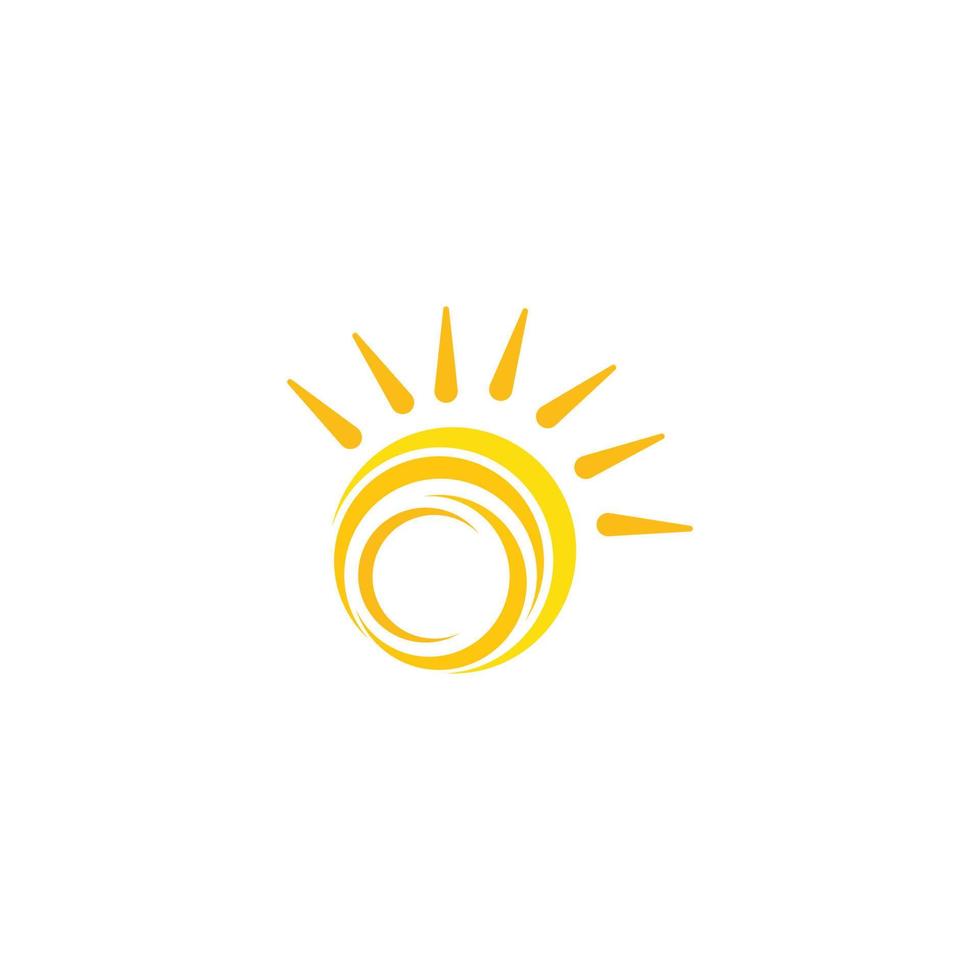 sun ilustration logo vector